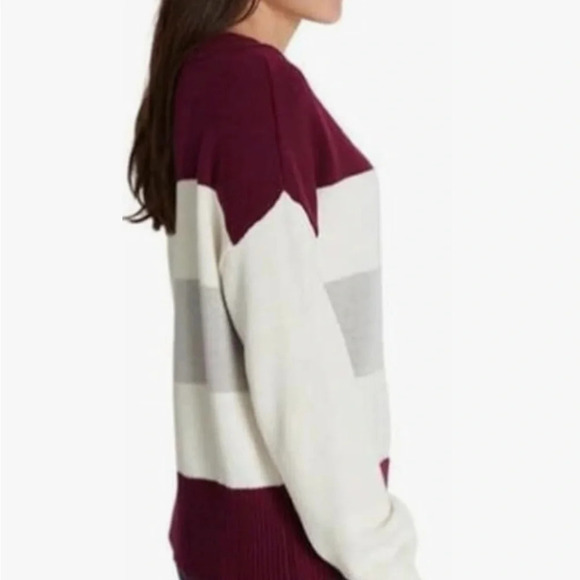 Lucky Sweater Women Sz XX L Red Cream NWT - Picture 3 of 10